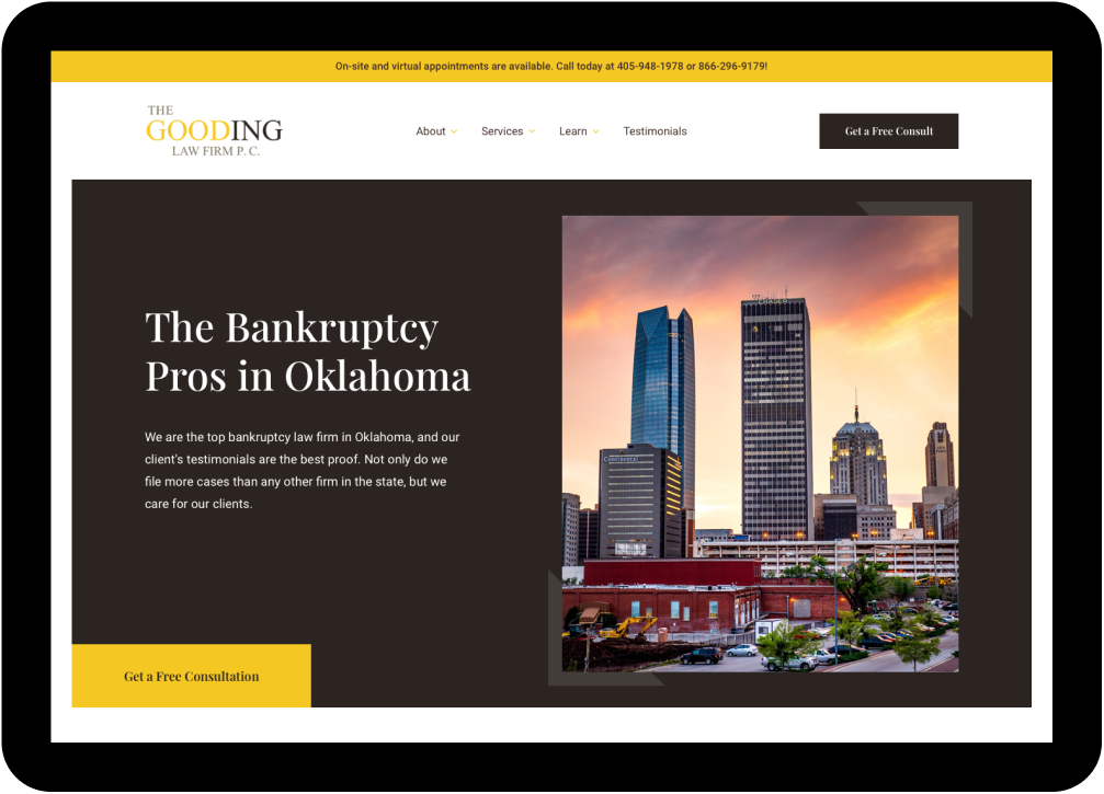 The Gooding Law Firm Website Design